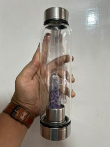 Amethyst crystal bottle