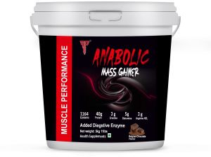 Muscle Performance Anabolic Mass Gainer (5kgs 11LBS Flavour Belgium Chocolate)