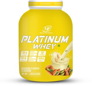 Muscle Performance Platinum Whey Protein (2kg 4.4 lbs, 57 servings -Flavour Badam Elaichi)