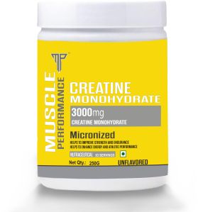 Muscle Performance Creatine Monohydrate (Pack of 250g Powder, 83 Servings