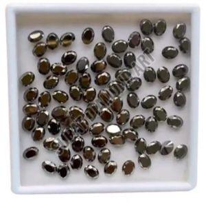 8-6mm Oval Cut Black Diamond