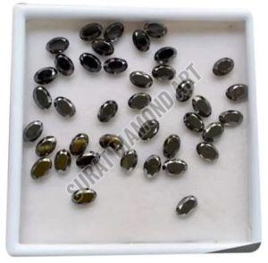 9-7 mm Oval Cut Black Diamond