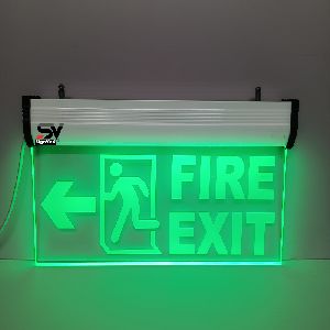 LED Fire Exit Left Side Arrow