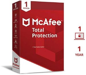 1 User 1 Year McAfee Total Protection Antivirus Software