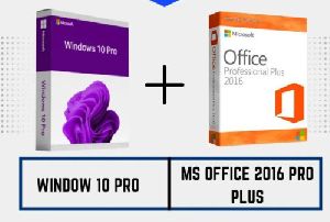 Microsoft Windows 10 Pro & MS Office 2016 Professional Plus Combo Pack