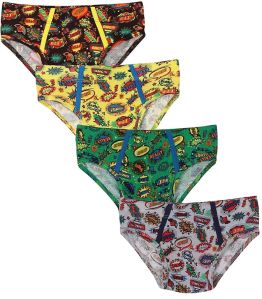 VIP Brat Boys Outer Elastic Plain Briefs Printed