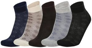 VIP Men's Regular Fit Cotton Ankle Length Socks Combo pack