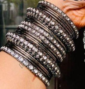 Oxidized Metal Bangles