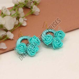 Thread Floral Earrings