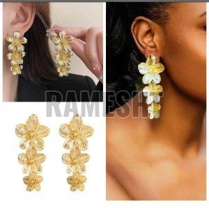 Gold Designer Artificial Earrings