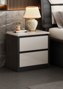 Side Table Dark Gray + Gray High Gloss (23S+32L)