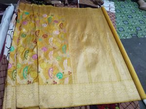 Jangla Cotton Khadi Saree