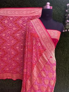 Pink Chiffon Sarees