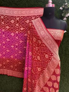 Red Chiffon Sarees