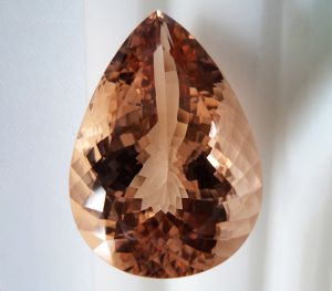 Pear Shape Smoky Topaz Gemstone