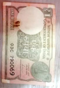 One Rupee Note