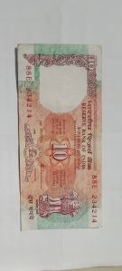 old 10 rupees note