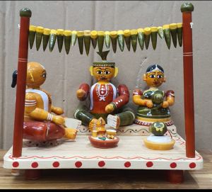 village marriage hand made toys set