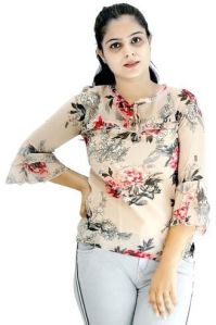 Ladies Printed Georgette Top