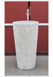 marble pedestal wash basin ( handmade)