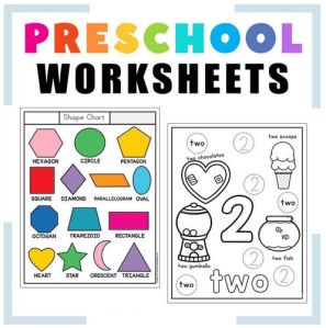 Preschool Worksheets