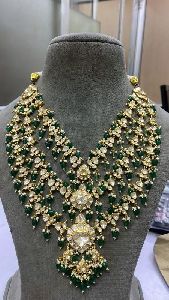 Kundan polki moissanite Necklace