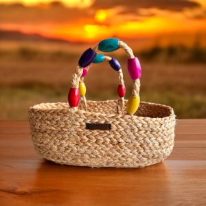 Jute basket with Handle