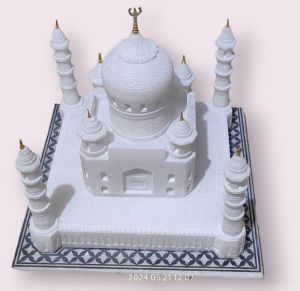 WHITE MARBLE TAJ MAHAL 9 INCHS