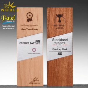 wooden block award