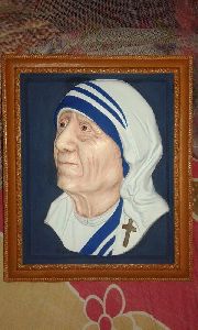 mother teresa relief wall hanging