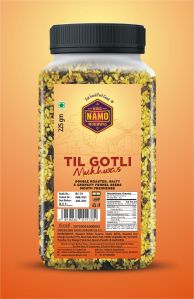 NAMO-TIL-GOTLI CHATPATA MUKHWAS (225 gm) DELIGHTFUL MIXTURE IS DOUBLE ROASTED, SOFT & CRUNCHY MOUTH FRESHENER