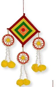 Woolen kite with chakri wall hanging