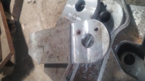 Plate machining with holes