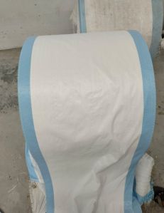 Side blue border pp woven fabric roll