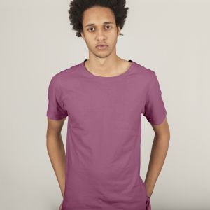 Mens Cotton plain regular size onion pink t-shirt GSM, size S/M/L/XL/XXL