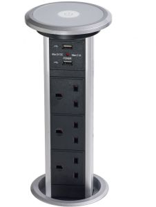 pull connect motorized electrical table box