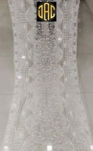 White Embroidered Net Dupatta