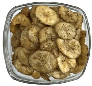 black pepper banana chips