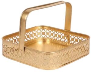 Golden Gift Hamper Basket