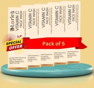 Lorica Vitamin C Face Wash Pack of 5