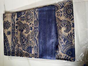 Tasar block print saree