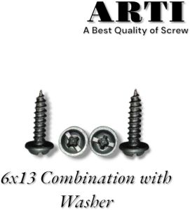 6x13 Combination with Washer self tapping Screw