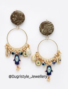 Shamrock Chandbali Earrings