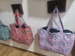 clear woven bags