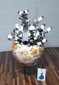 Round Iron Flower Vase