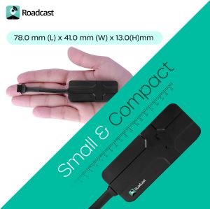 Roadcast Wired GPS Tracker with Live with Location Tracking, Geo Fence Alert