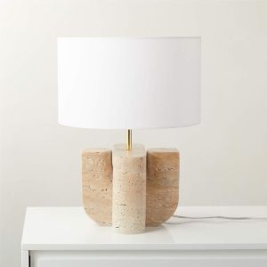 travertine marble lamp