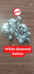 White diamond button 20mm