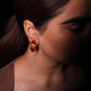 South Indian Pearl Stud Earrings