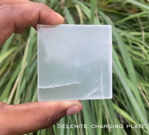 Selenite Crystals Charging Plate